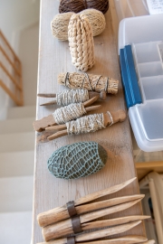 Inspirational objects in the studio.