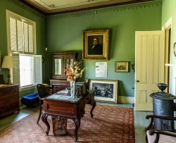 Rooms are set up as if the family still lives there.
