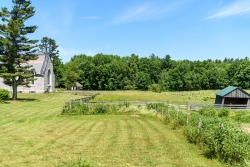 View out towards the chapel.